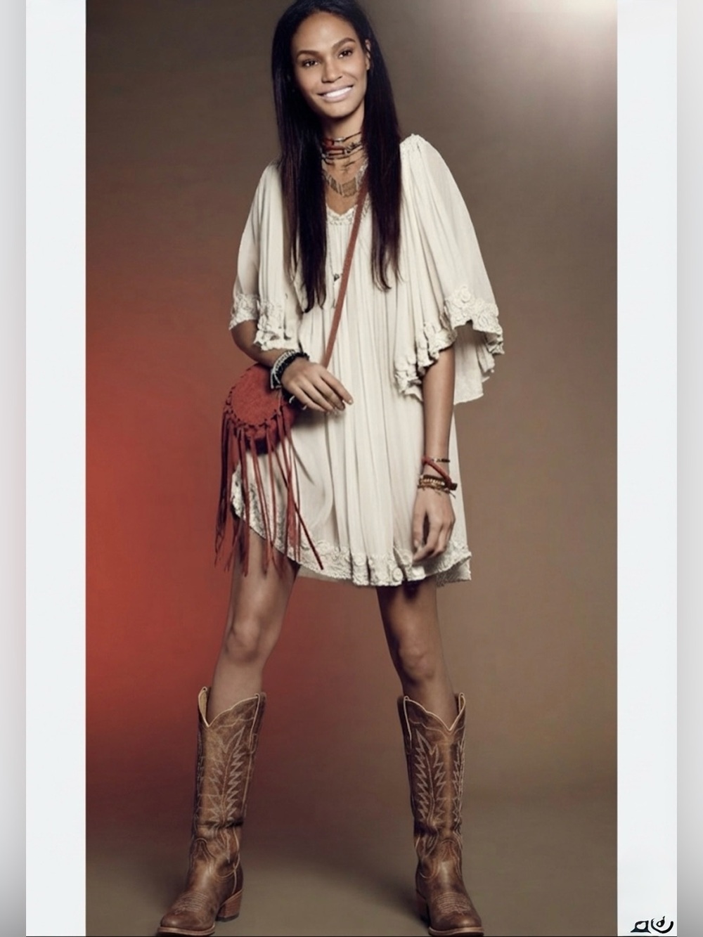 Free People Ivory Ethereal Embellished Chiffon Mini Dress Size Small whimsical